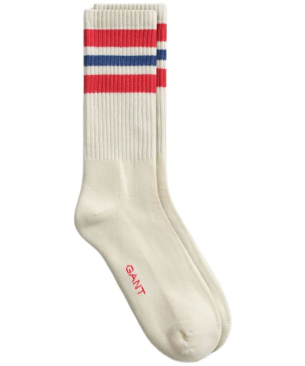 Men's GANT Stripe Sports Socks - Rose Red