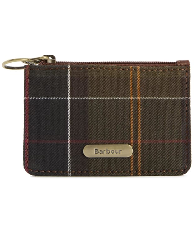 Women's Barbour Leather Coin Purse Bag Charm - Classic Tartan
