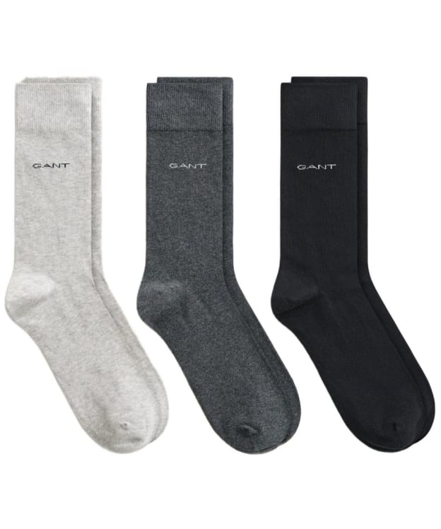 Men's GANT Soft Cotton Socks - 3 Pack - Multicolor