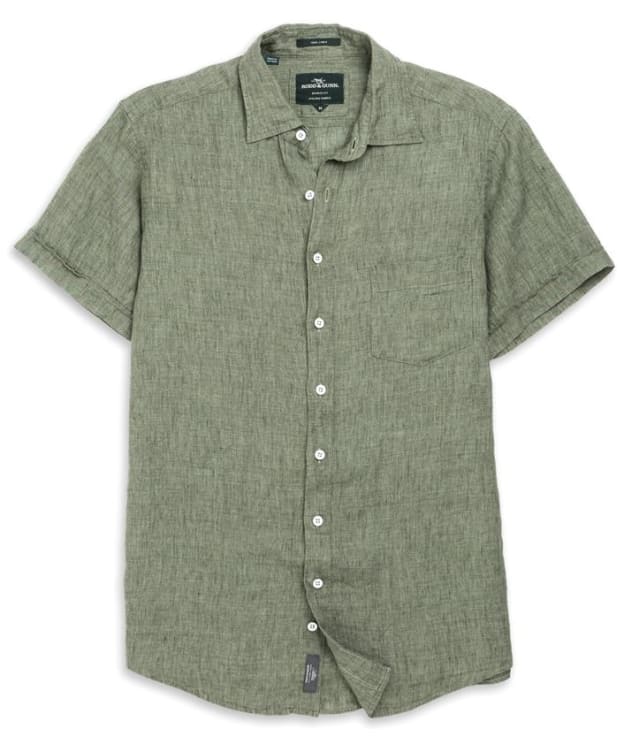 Men's Rodd & Gunn Palm Beach Sports Fit Linen Shirt - Kelp