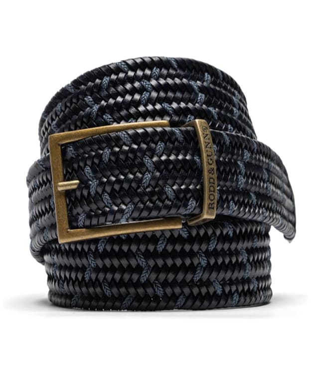 Men's Rodd & Gunn Stratford Leather Stretch Webbing Belt - Navy