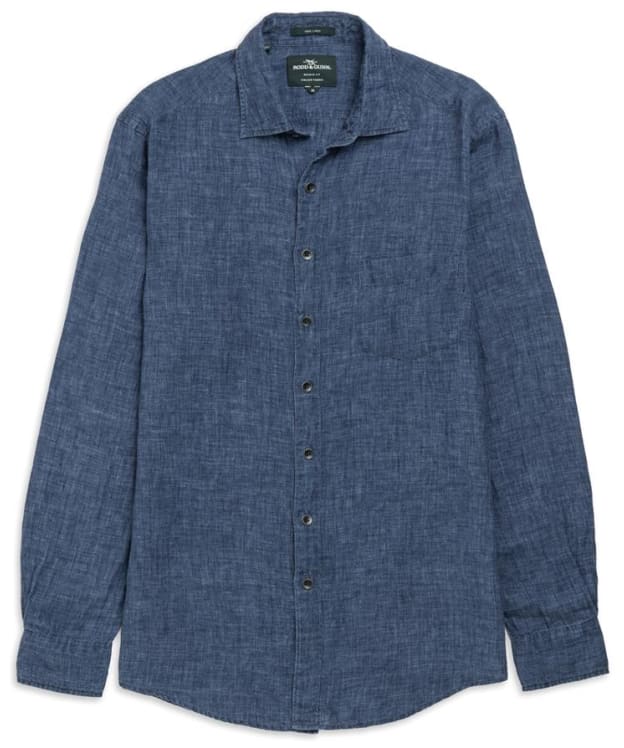 Men's Rodd & Gunn Coromandel Linen Sports Fit Shirt - Marine