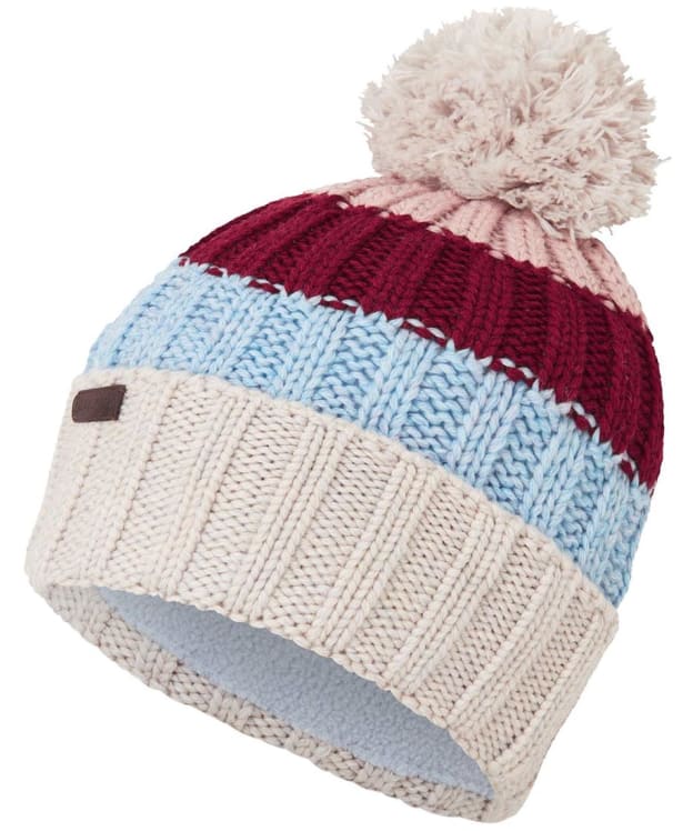 Men's Schöffel Millford Bobble Hat - Oat / Burgundy