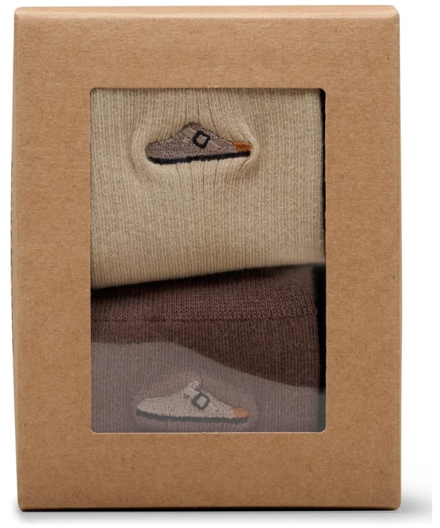Birkenstock Cotton Ribbed Socks Gift Set - 2 Pack - Sandcastle