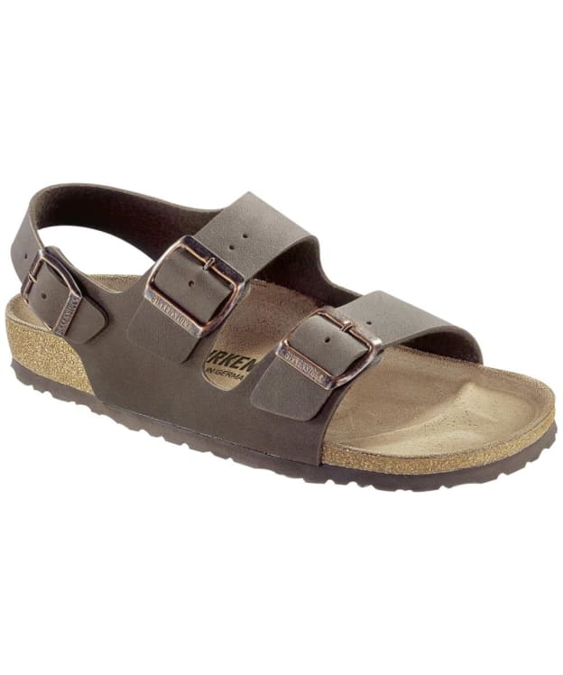 Birkenstock Milano Birko-Flor Sandals - Regular Footbed - Adjustable Fit - Mocha