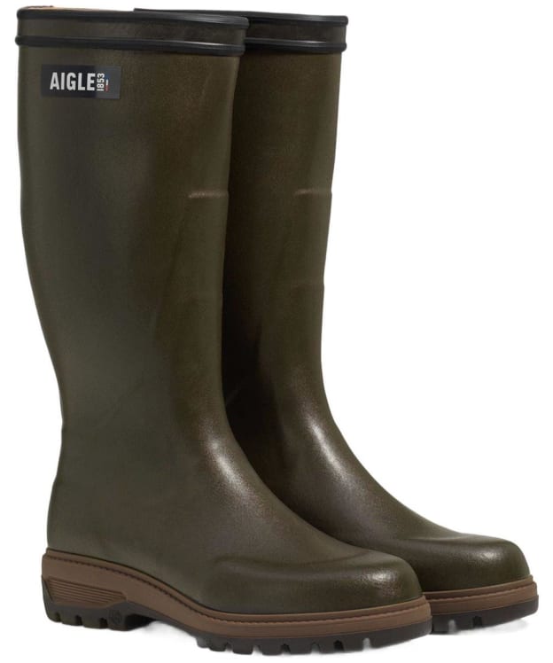Women's Aigle Parcours 3.0 Enduro Slim Wellington Boots - Vert Olive