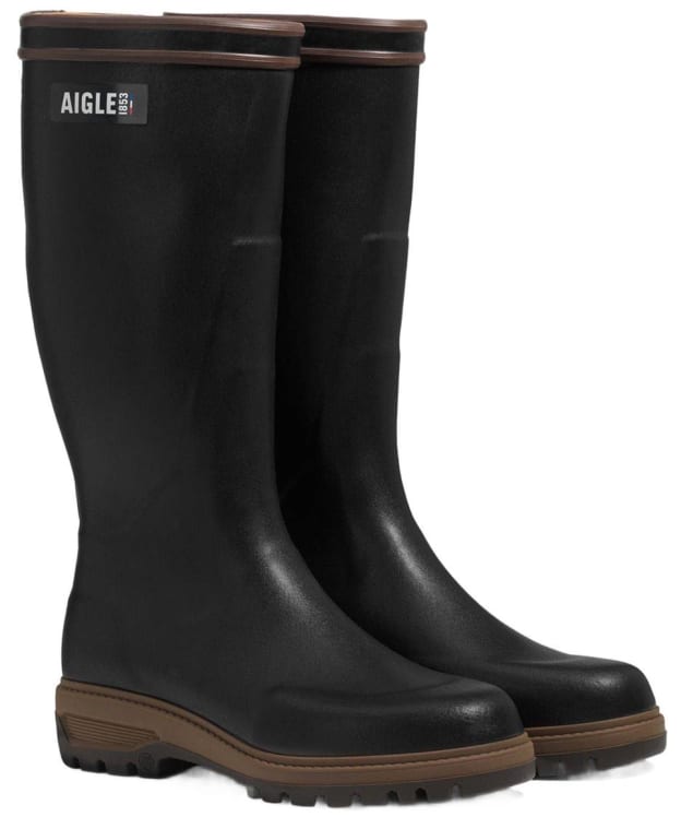 Women's Aigle Parcours 3.0 Enduro Slim Wellington Boots - Black