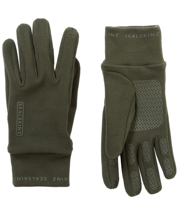 SealSkinz Lenwade Single Layer Micro Fleece Gloves - Olive