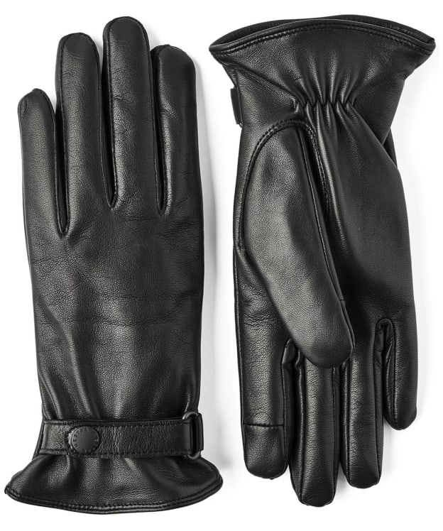 Women's Hestra Menja Leather Gloves - Black