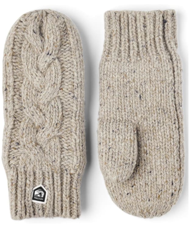 Women's Hestra Dale Wool Mitts - Beige