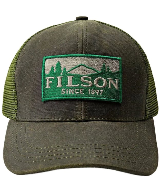 Men's Filson Scenic Waxed Logger Mesh Cap - Otter Green