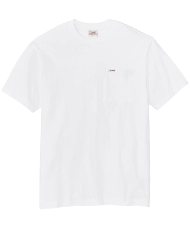 Men's Filson Outfitter Pocket Short Sleeve T-Shirt - Bright White