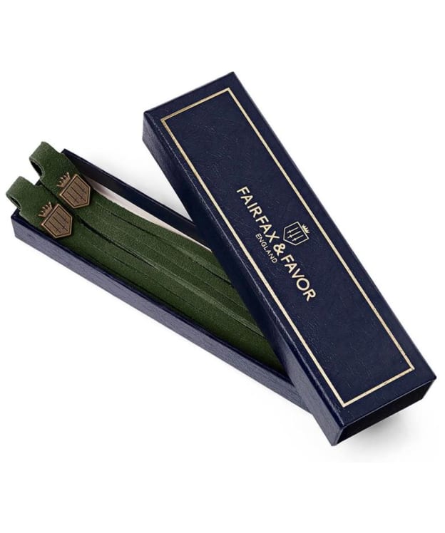 Women's Fairfax & Favor Removable Boot Tassels - Forest Green Suede