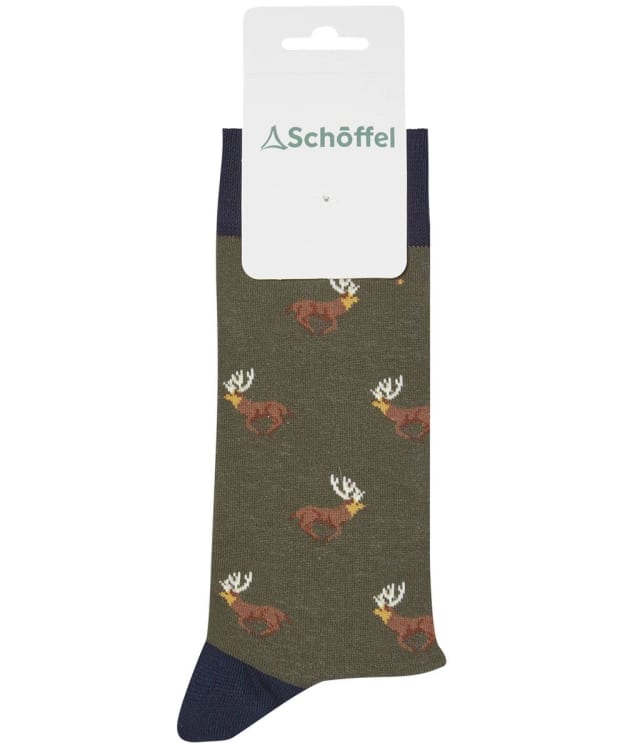 Men’s Schöffel Single Cotton Socks - Forest Stag