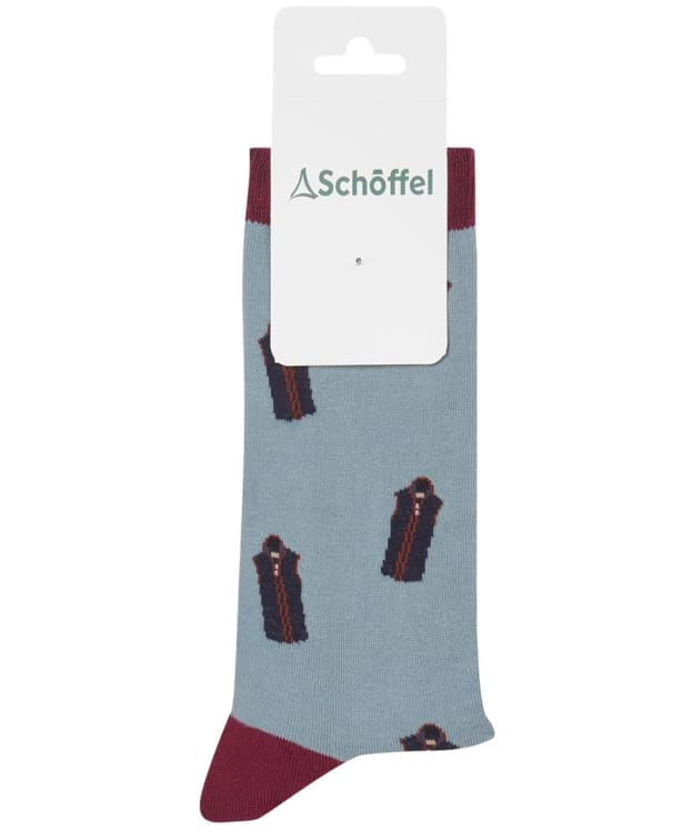 Women's Schöffel Single Cotton Socks - Sterling Blue Lyndon