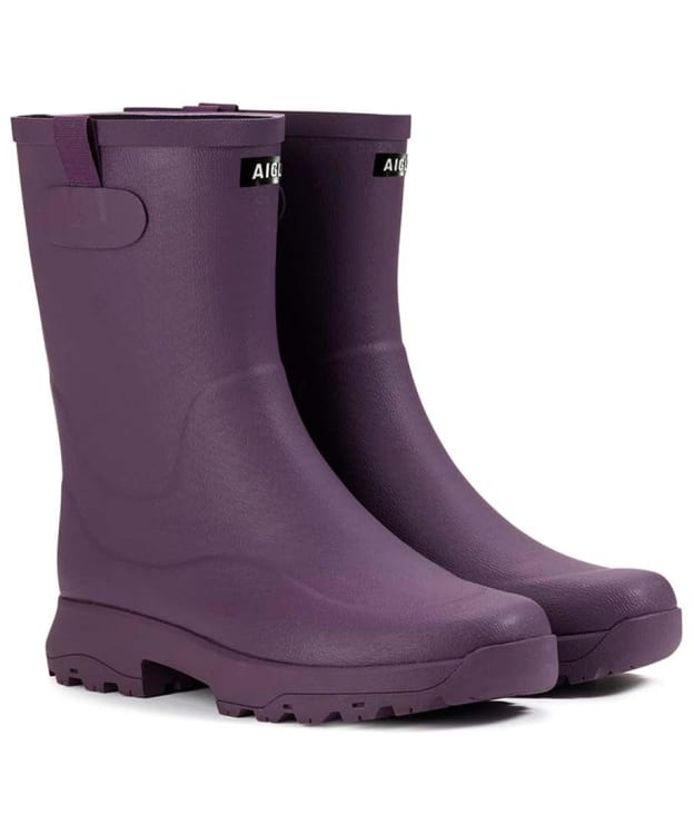 Women’s Aigle Alya Rubber Mid Height Wellington Boots - Wine