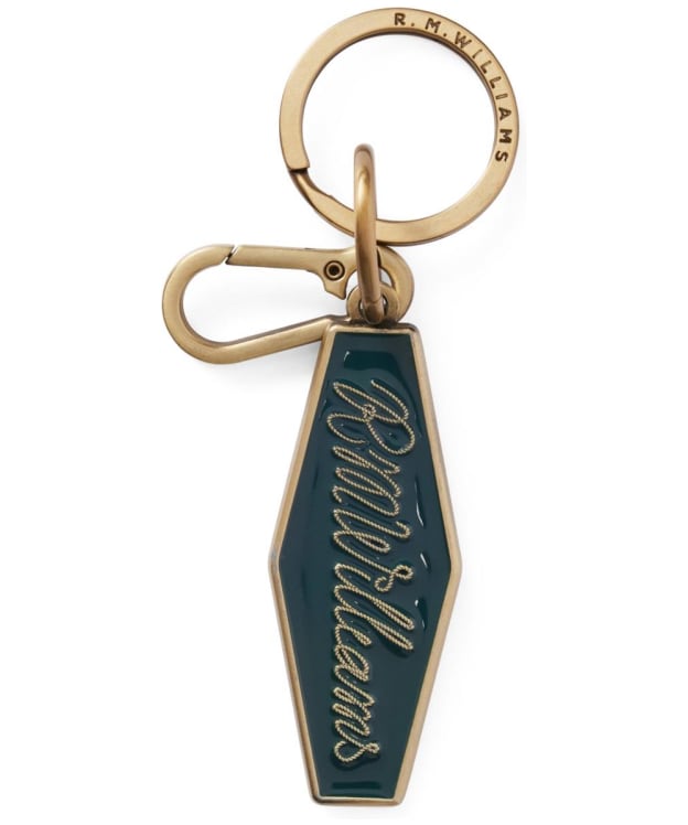 R.M. Williams Rope Logo Enamel Keyring - Pine