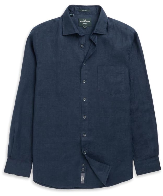 Men's Rodd & Gunn Coromandel Linen Sports Fit Shirt - Eclipse