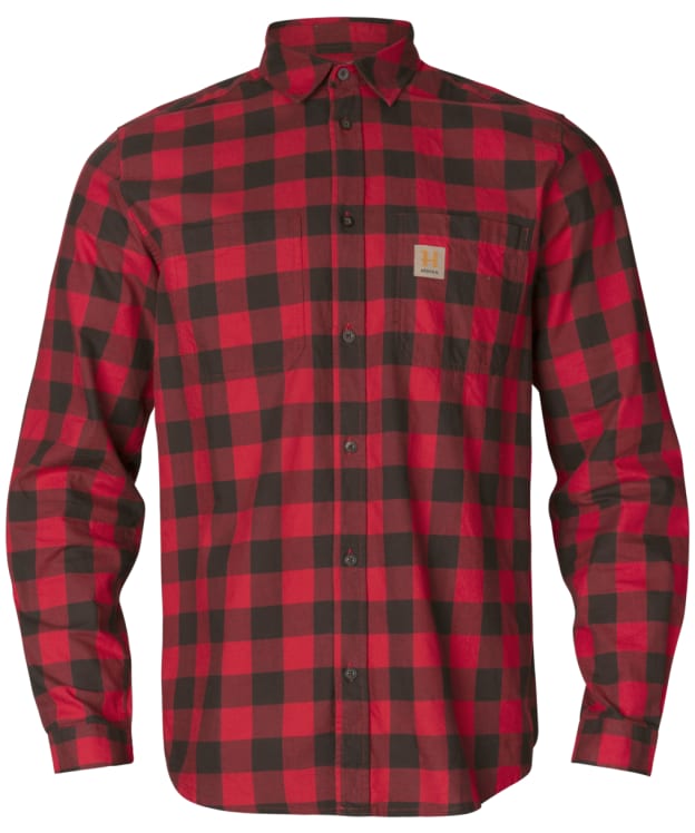 Men's Härkila Scandinavian Long Sleeve Shirt - Red Check