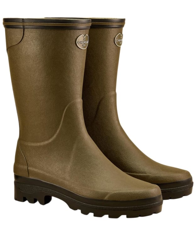 Women's Le Chameau Giverny Mid Height Wellington Boots - Vert Chameau