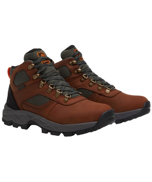 Men's Timberland Mt. Maddsen 2.0 Mid Lace Up Waterproof Hiking Boots - Rust Full Grain