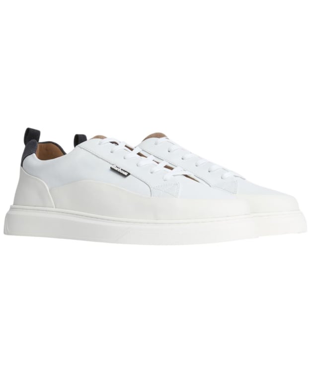 Men's Barbour Stannington Trainer - White / Navy / Trench