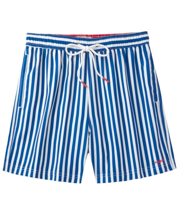 Men's Aubin Bardney Stripe Swim Shorts - Blue Stripe