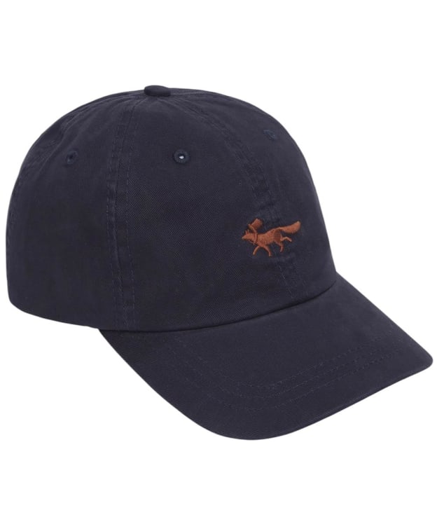 Aubin Arnside Washed Twill Fox Cap - Navy Fox