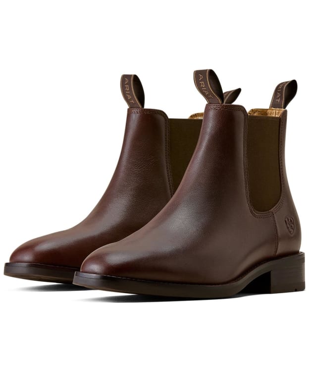 Men's Ariat Beckford Leather Chelsea Boots - Espresso Noir