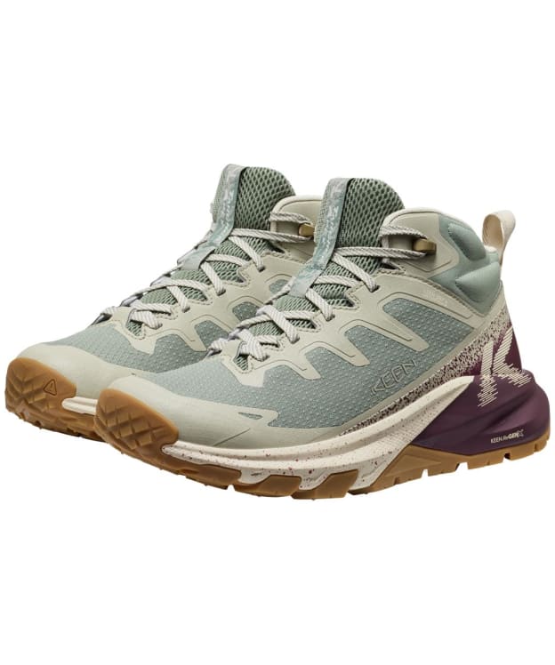 Women's KEEN Apex Waterproof Mid Boots - Lily Pad / Fig