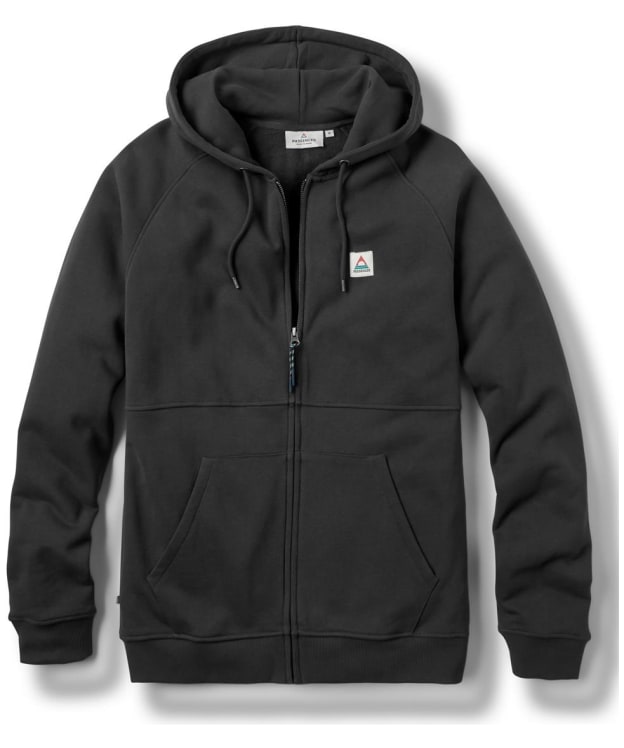 Men's Passenger Clothing Heritage Full Zip Recycled Cotton Hoodie - Black
