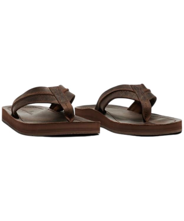 Men's Rodd & Gunn Piha Leather Jandal Sandals - Chocolate