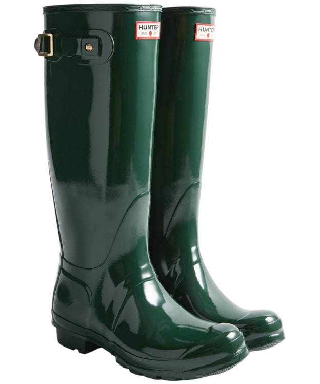 Women's Hunter Original Tall 170 Years Anniversary Wellington Boots - Hunter Green