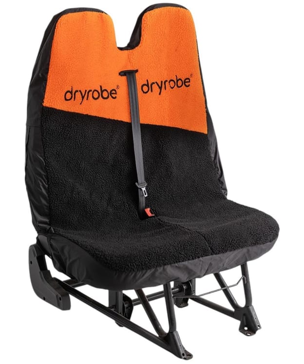 dryrobe® V3 Double Car Seat Cover - Orange / Black
