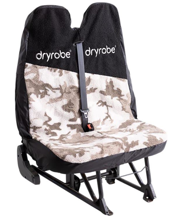 dryrobe® V3 Double Car Seat Cover - Sand Camo / Black