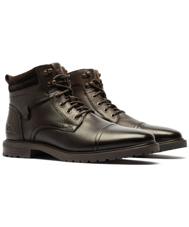 Men's Rodd & Gunn Brookdale Leather Military Boots - Chocolate