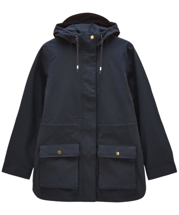 Women's Joules Portwell Waterproof Raincoat - Navy