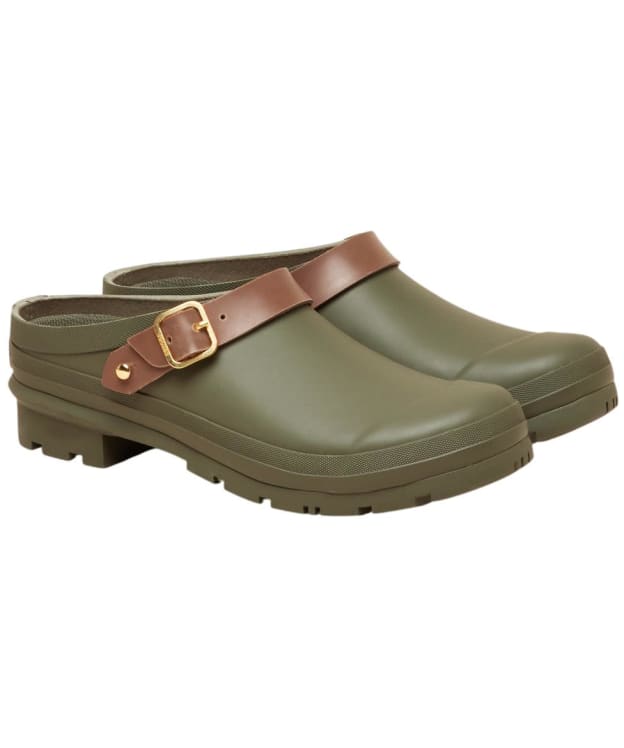 Women's Joules Elbridge Rubber Clog - Khaki Green