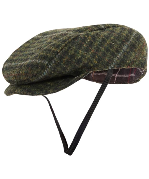 Barbour Wilkin Dog Flat Cap - Olive Check