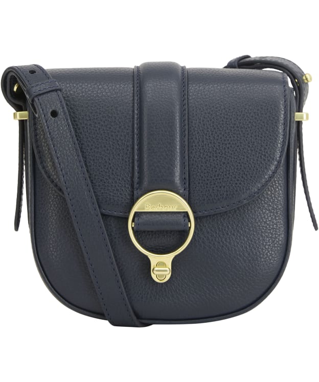 Women's Barbour Elm Leather Crossbody Bag - Navy