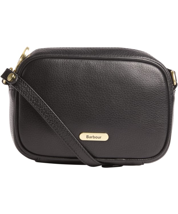Women's Barbour Daphne Mini Leather Crossbody Bag - Black