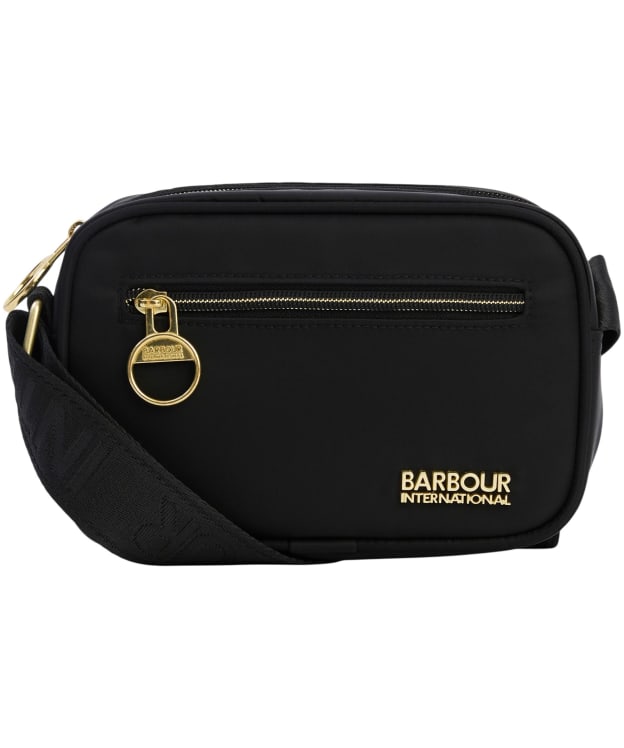 Women's Barbour International Qualify Mini Crossbody Bag - Black