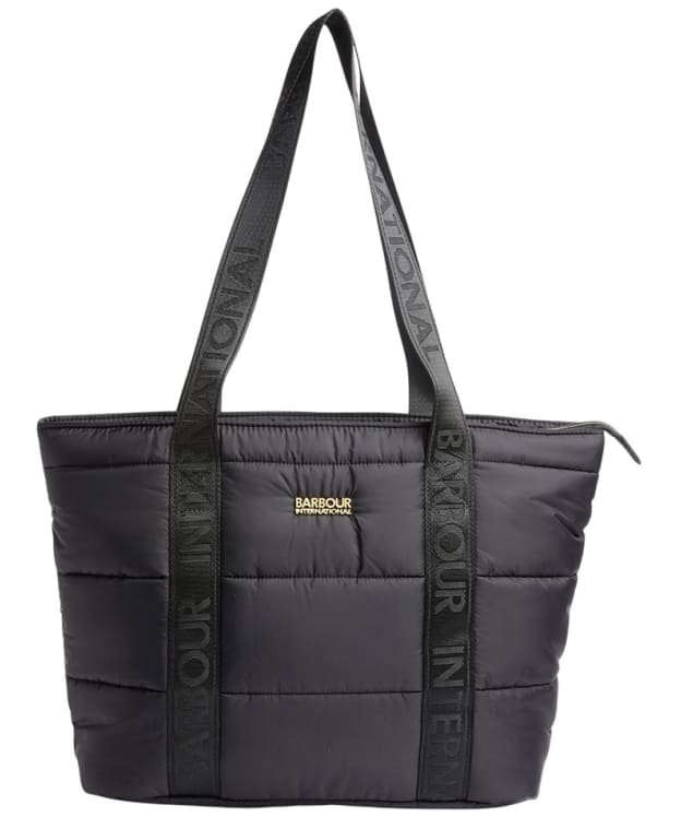 Women's Barbour International Monaco Baffle Quilt Tote Bag - Black