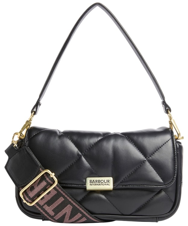 Women's Barbour International Soft Quilt Mini Soho Crossbody Bag - Black