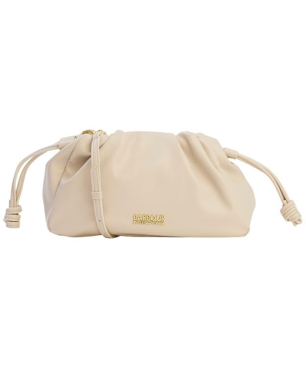 Women's Barbour International Soft Drawcord Shoulder Bag - Moonbeam