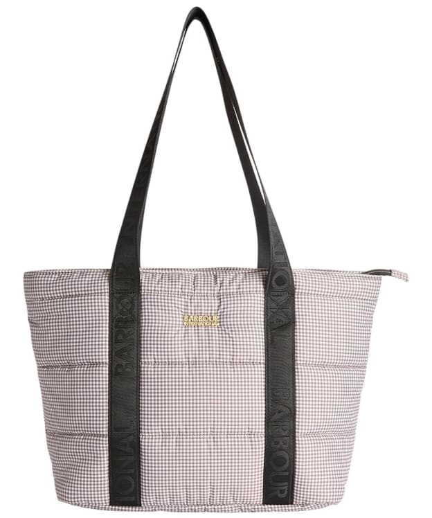 Women's Barbour International Monaco Check Tote Bag - Truffle Gingham