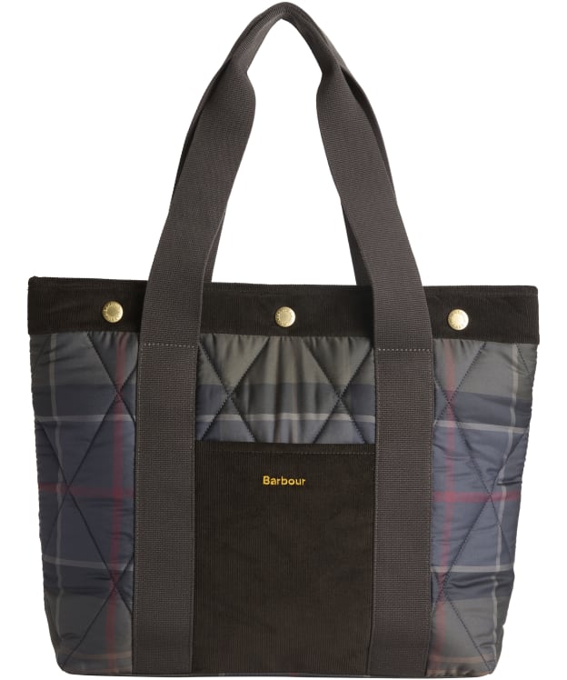 Women's Barbour Healy Tartan Tote Bag - Shadow Classic Tartan