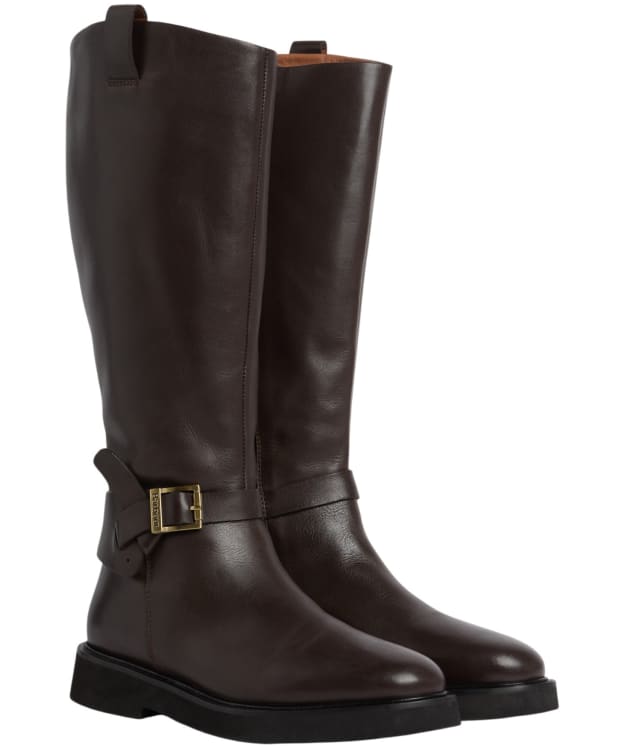 Women's Barbour Theodora Riding Boot - Dark Chocolate