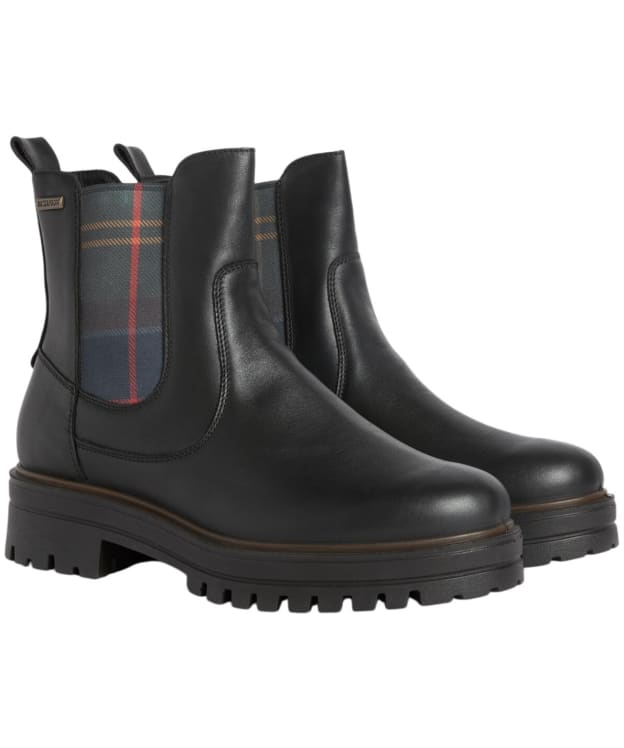 Women's Barbour Amberley Chelsea Boots - Black Leather