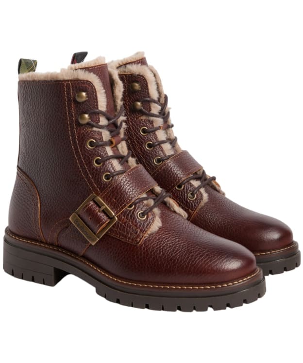 Women's Barbour Pendle Boots - Brown Leather